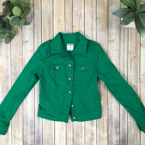 Old Navy Kelly Green Jean Jacket | Poshmark